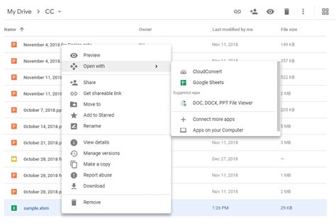 How do I convert a Google Sheet to XLSX?