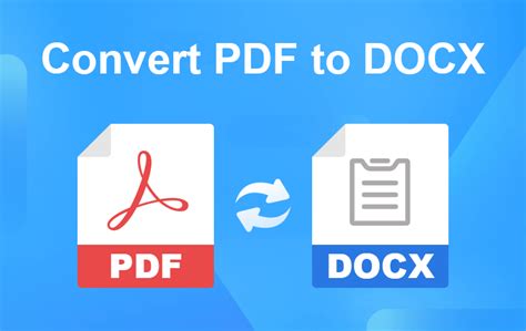 How do I convert a PDF to DOCX?