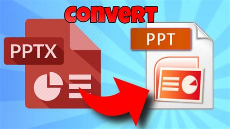 How do I convert a PPTX file to ppt?