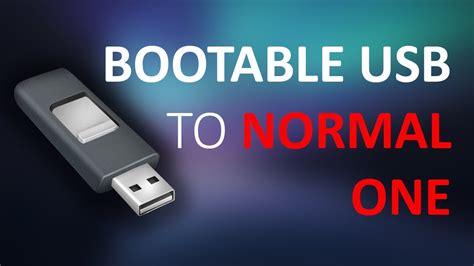 How do I convert a normal USB to a bootable USB?