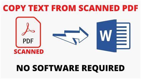 How do I convert a scanned PDF to a copyable PDF?