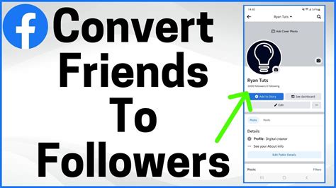 How do I convert my Facebook friends to followers?
