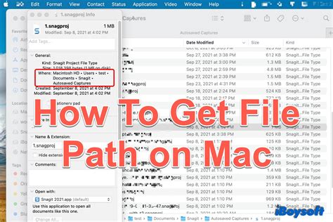 How do I copy a full file path on a Mac?