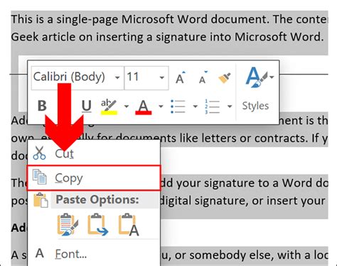 How do I copy a page in Word?