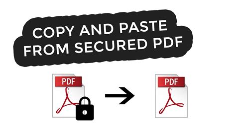 How do I copy and paste from a locked PDF?