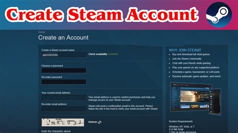 How do I create a Steam account for my child?