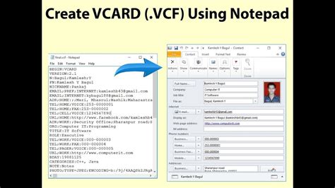 How do I create a VCF file online?