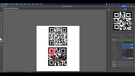 How do I create a custom QR code in Adobe?