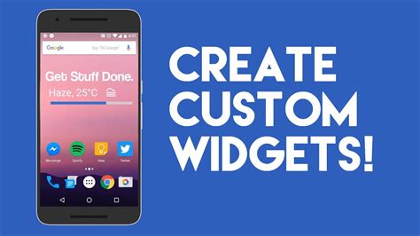 How do I create a custom widget for Android?