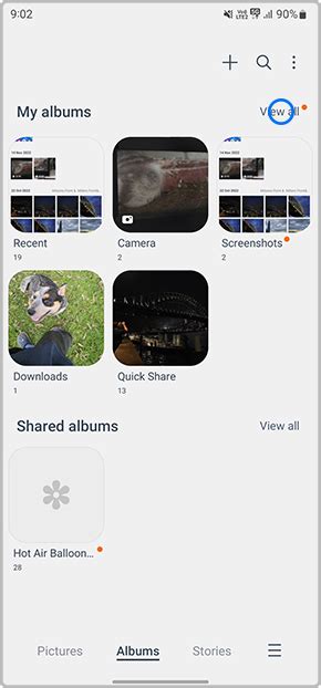 How do I create a hidden album on Android?