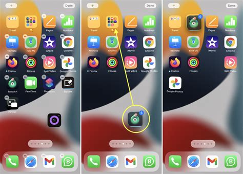 How do I create a hidden folder on my iPhone?