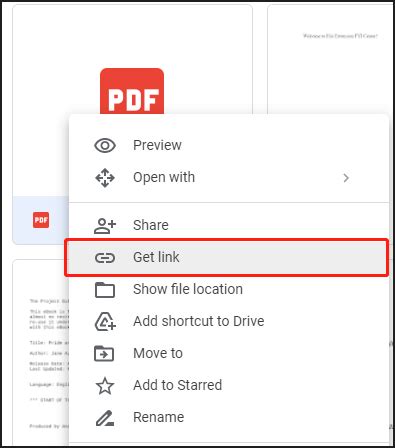 How do I create a link to a PDF?