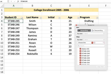 How do I create a list in a cell in Excel?