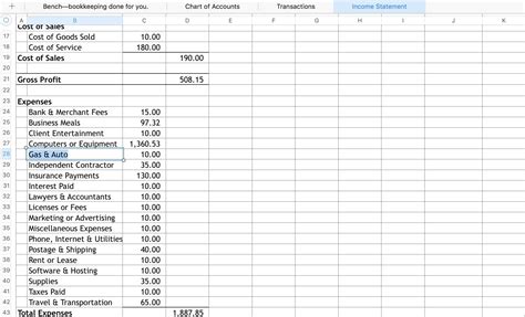 How do I create a statement of account in Excel?
