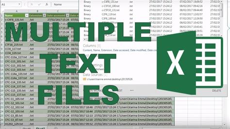 How do I create multiple text files in Excel?