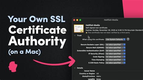 How do I create my own SSL certificate?