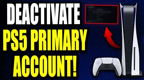 How do I deactivate my PS5 as primary PS5?