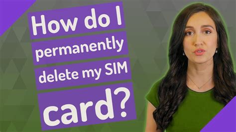 How do I deactivate my SIM card?