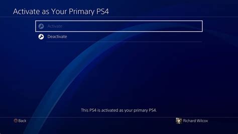 How do I deactivate my primary PS5 from PS app?