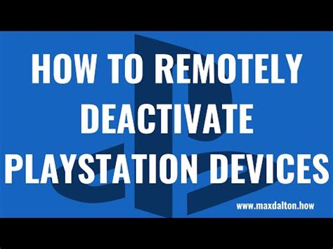 How do I deactivate one PlayStation device?