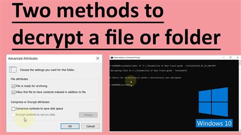 How do I decrypt an encrypted file?