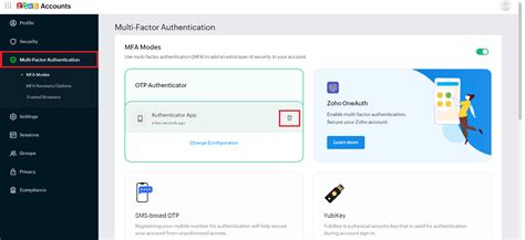 How do I delete MFA?