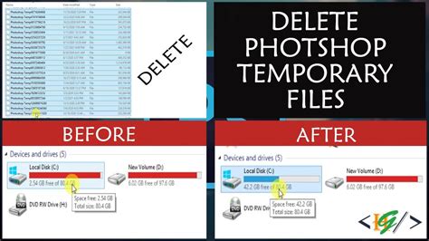 How do I delete Photoshop temp files?