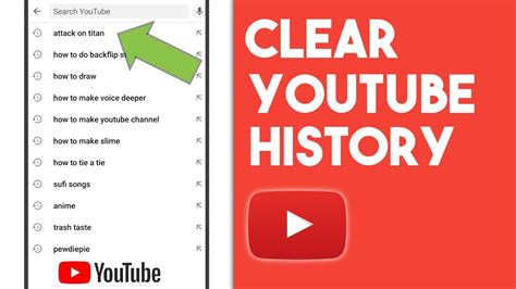 How do I delete YouTube history on my Android phone?