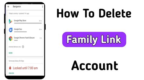 How do I delete a Family Link?