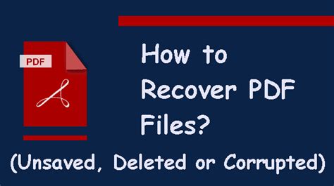 How do I delete a corrupt PDF file?