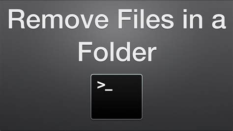 How do I delete a folder in Terminal?