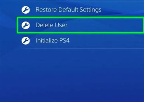 How do I delete all primary on PS4?