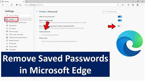 How do I delete all saved passwords?