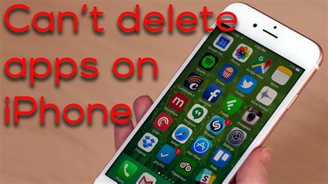 How do I delete an app that won't delete on my iPhone?