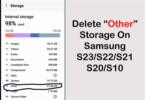 How do I delete internal storage?