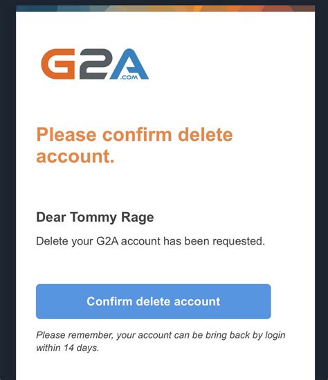 How do I delete my G2A account?