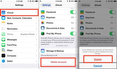 How do I delete my iCloud account if I don't know my password?