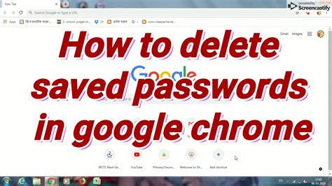 How do I delete old passwords?