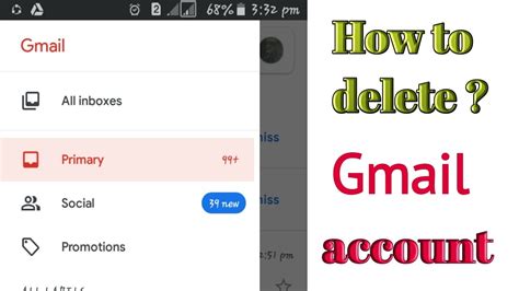How do I delete one Gmail account from my phone?