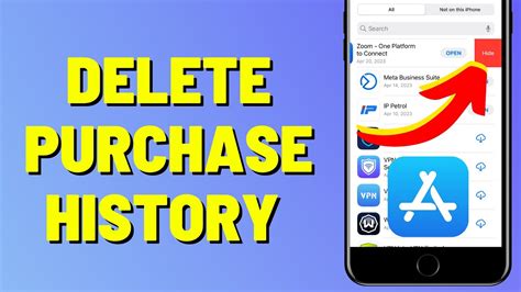 How do I delete purchase history?