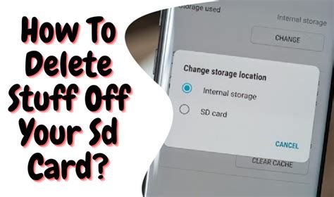 How do I delete stuff off my microSD card?