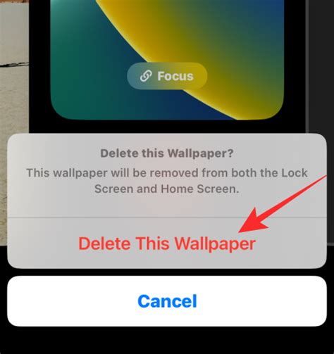 How do I delete wallpaper on iOS 16.3 1?