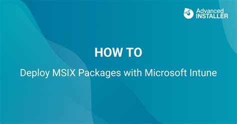 How do I deploy MSIX with Intune?