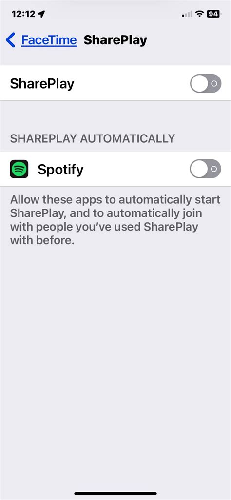 How do I disable SharePlay?