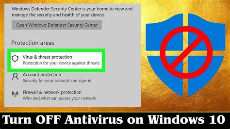 How do I disable antivirus on Windows Server?