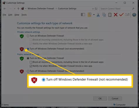 How do I disable firewall and antivirus?