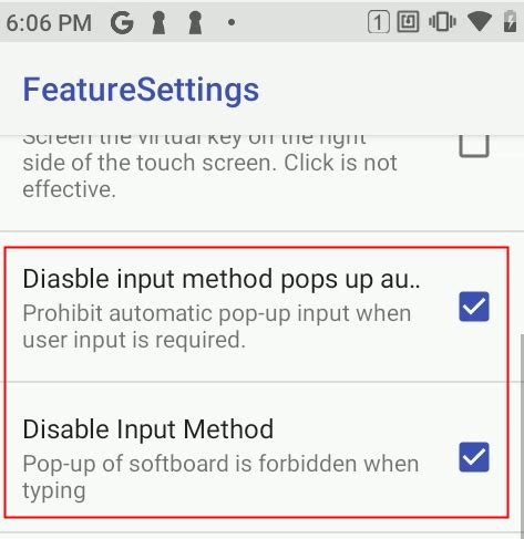 How do I disable input methods?