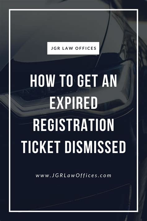 How do I dismiss an expired registration ticket in Texas?