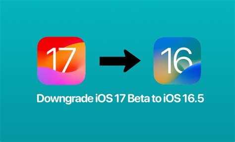 How do I downgrade my iOS 17 beta?