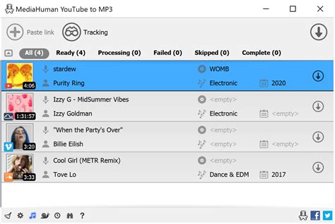 How do I download MP3 songs from YouTube to my computer?